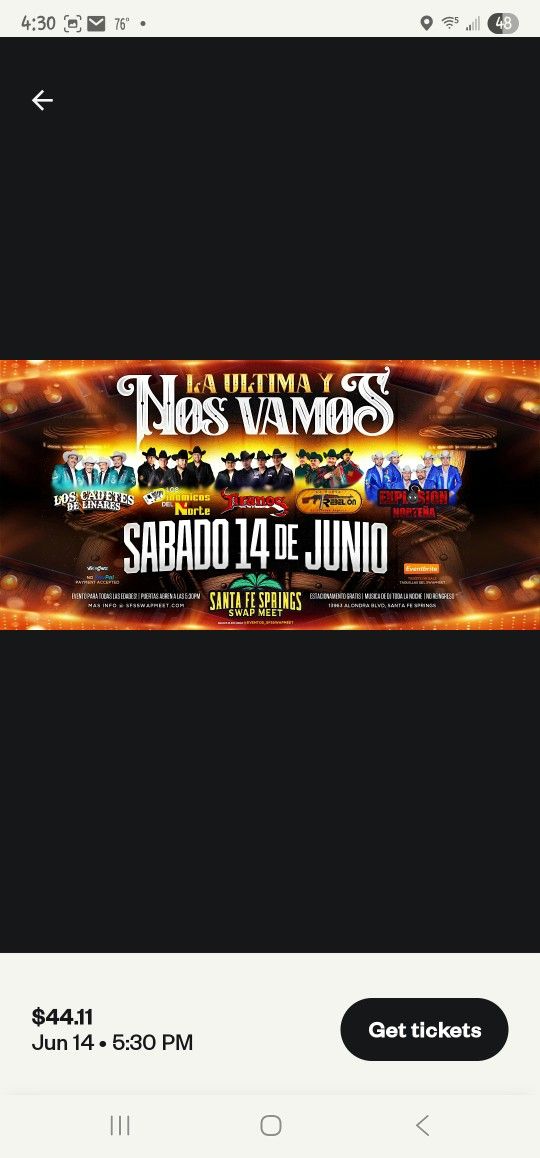 LA ULTIMA Y NOS VAMOS $40 Each