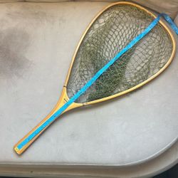Weberkraft Vintage Bent Wood Fishing Net Trout Weber 