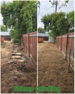 Stump grinding messge