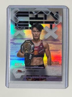 Topps 2025 Finest UFC Zhang Weili #50 Purple Refractor Serial #/250
