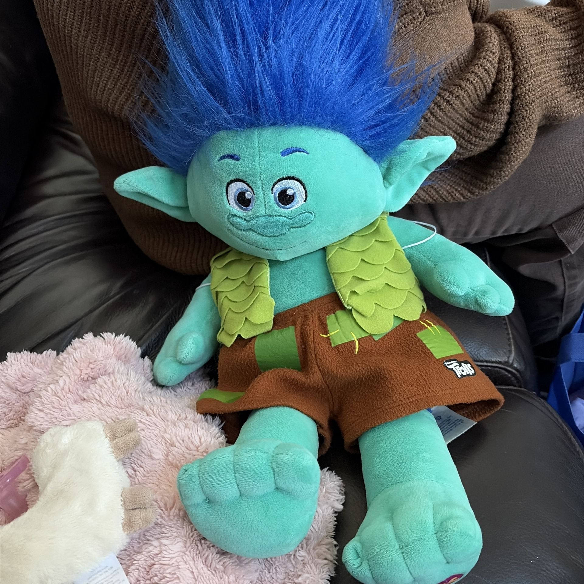 Build A Bear Workshop Dreamworks Trolls Branch Doll 24 Inch Long