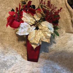 Holiday Artificial Floral Centerpiece 