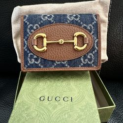 Gucci Denim Wallet 