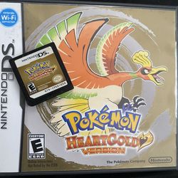 Pokemon Heart gold with box and book