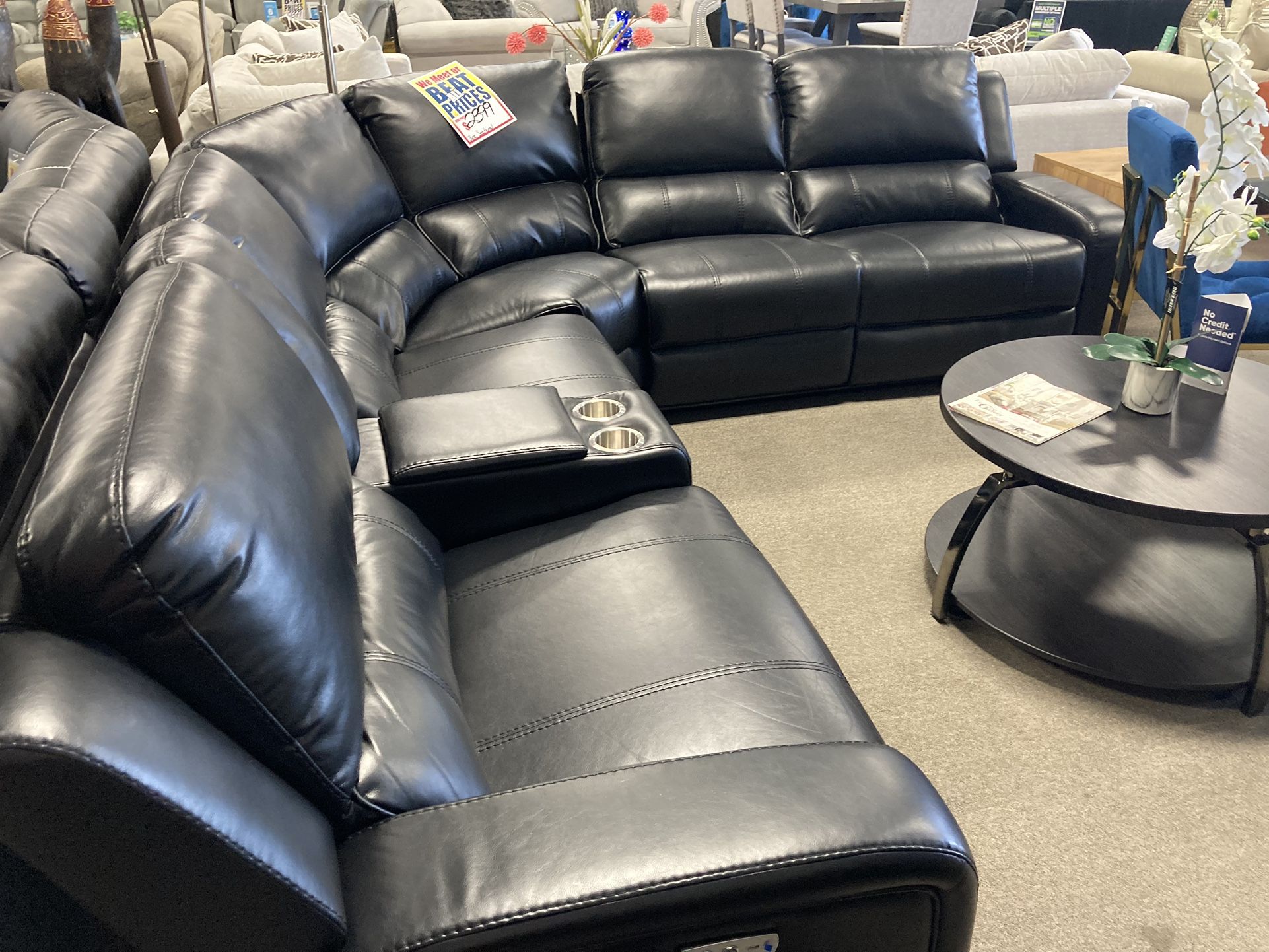 Black Leather Power Reclining Sectional,All Products : American Fashion Style Bags On Sale