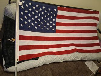 3x5polyester american flag with pole