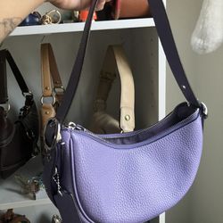 Purple Coach Luna Shoulder Bag