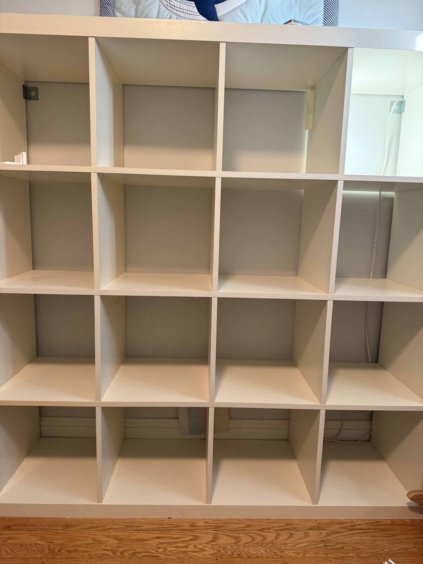IKEA KALLAX Shelf unit, white, 57 7/8x57 5/8 "