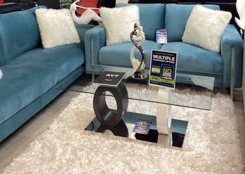 Gorgeous, Aqua Velvet Sofa, And Loveseat For Sale