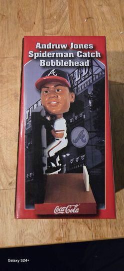 Andruw Jones Spiderman Catch Bobblehead Atlanta Braves