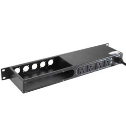 ProX X-PC4XLR-USB 1U 15 Amp Circuit 4CH Switch Panel W-2 USB and 5 Punched Space