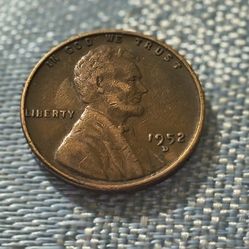 1952 D Penny Wheat W Errors!