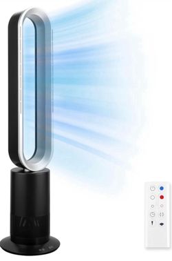 Simple Deluxe 45 Inch Bladeless Tower Fan with Remove, Cooling Fan for Indoor Use, Oscillating Fan for Home Bedroom