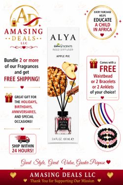 NEW ALYA Apple Pie Reed Diffuser – 100 mL Home Fragrance