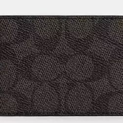 coach compact billfold wallet black only size