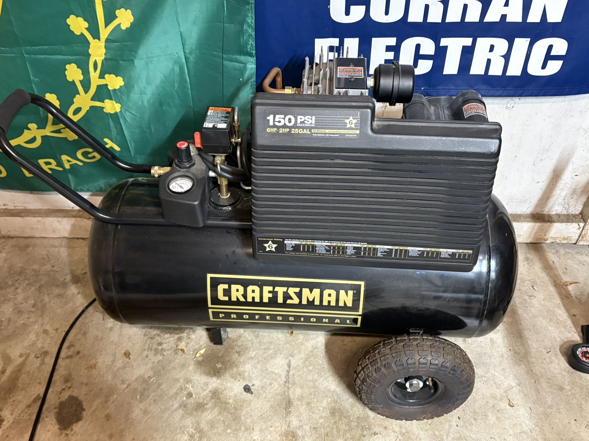 Craftsman 6hp 25gal Compressor