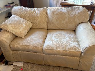 Couch, Sofa, and Ottoman