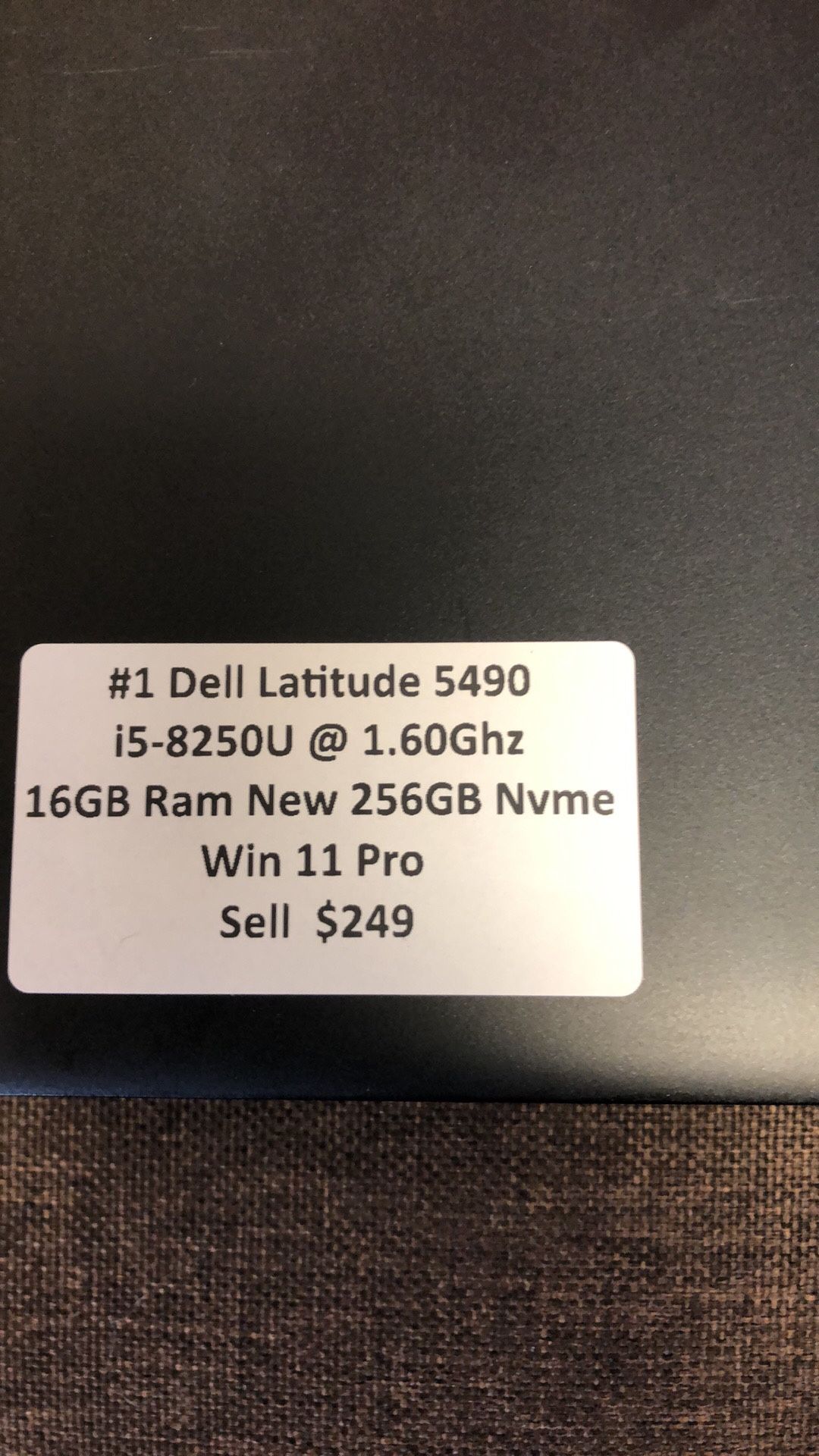 #1 Dell Latitude 5490 I5-8250U 16GB Ram New 256Gb Nvme Win 11 Pro 30 Day Warranty!!