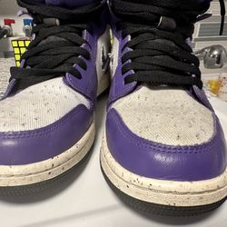 Jordan 1 High Zoom Air CMFT Crater Purple Size 10