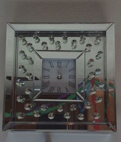 Mirror clock for wall.