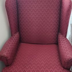 Red Wingback Queen Ann 