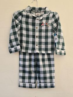 Disney Plaid Mickey & Donald PJ Set