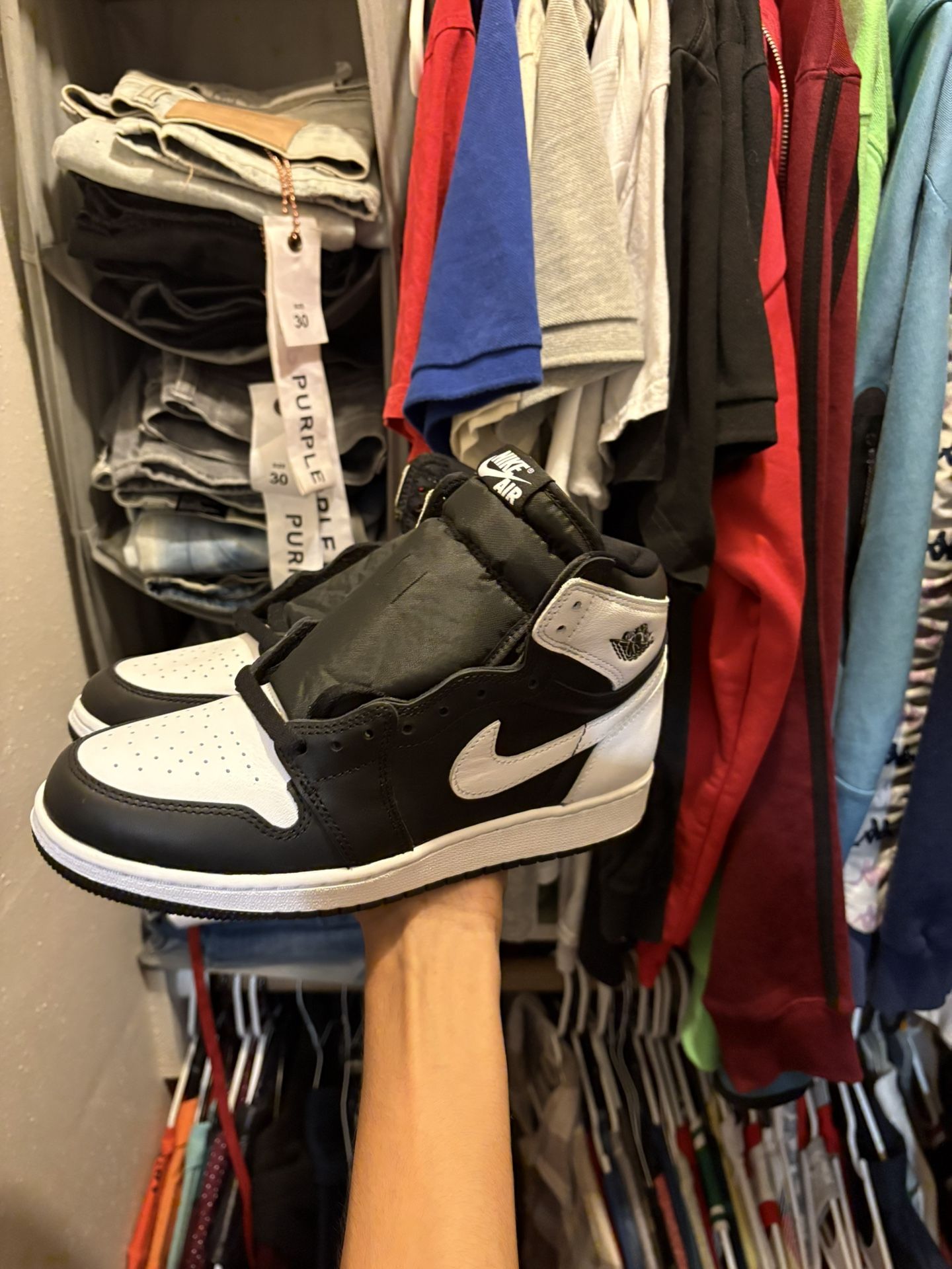 Jordan 1 High Top Black-White