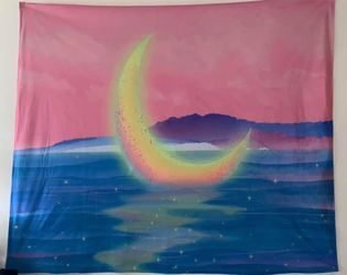 Moon Print Tapestry