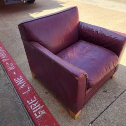 Burgundy "Leather" Chair
