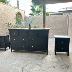 IKEA Hemnes Dresser + Nightstands Set 