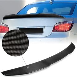 04-10 BMW5Series Sedan 525i528iX Drive530i535iM5 525xi i550i530xi545i Rear TrunkLip Spoiler WingCarbonFiber