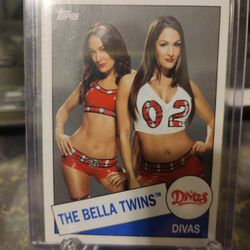 2015 Topps WWE Divas The Bella Twins Card Number 55