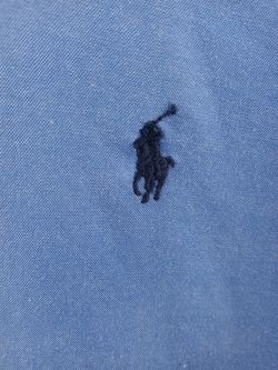 Ralph Lauren Mens Size Large Denim Blue Tone Shirt. Excellent