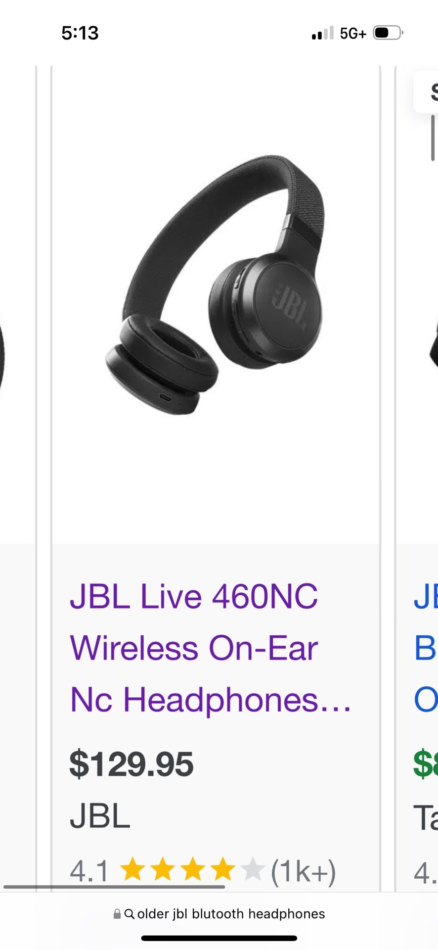 JBL wireless Bluetooth Headphones