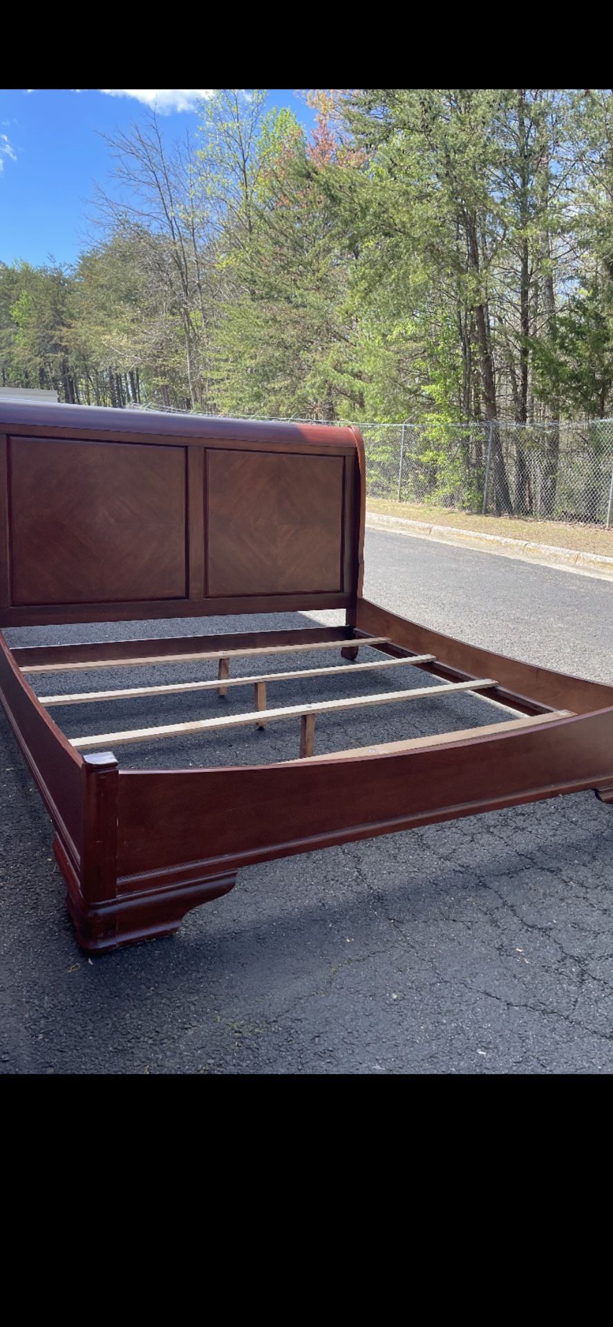 Quality Solid Wood King Size Bed Frame Great Condition
