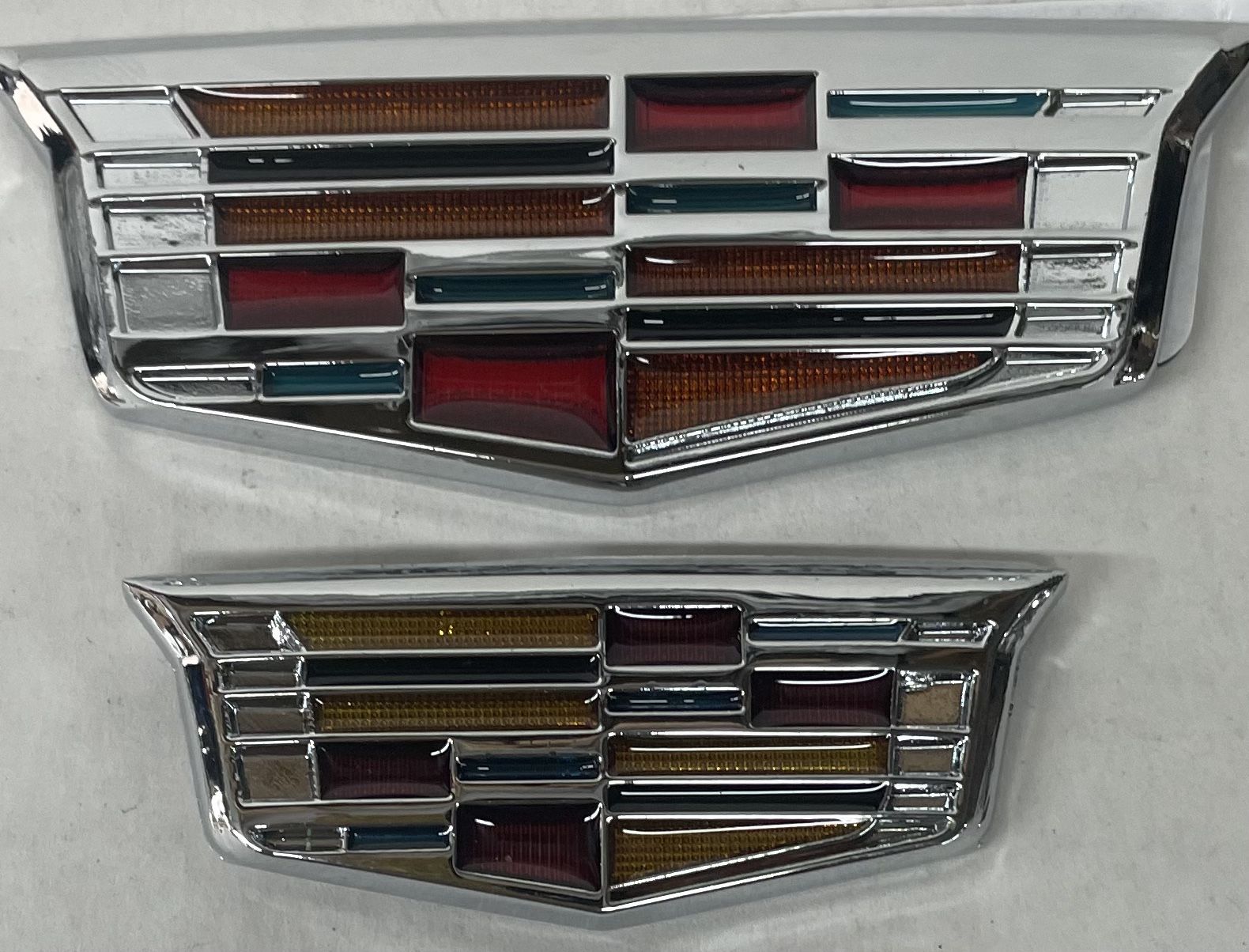 Cadillac 3.5”&2.5” Emblem Set Chrome ABS