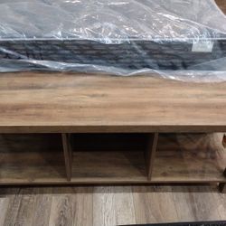 Rustic Farmhouse 48"W Bench with Bottom Shelves(New)