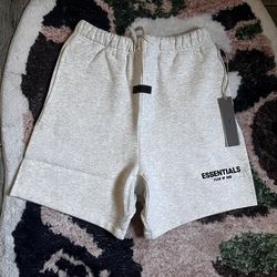 Essentials light oatmeal shorts