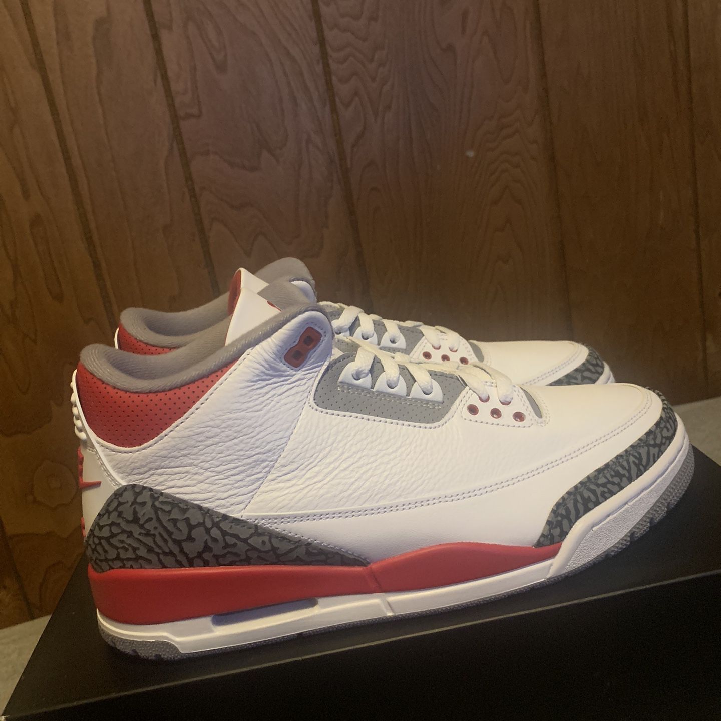 Fire Red 3s Size 11.5