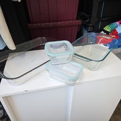 Pyrex Dishes And Glasslock Tubbaware