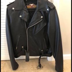 Harley Davidson Leather Riding Jacket 44Reg Men’s