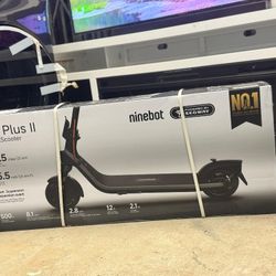 Ninebot E2 plus II ekickscooter 15.5 range 15.5mph 