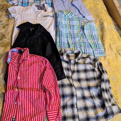 Boys Short/long Sleeve Dress Shirts - New/Use Like New