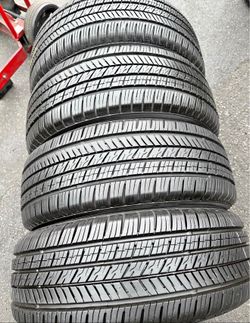 235/60/18 Yokohama vendo un set de llantas usadas excelente condiciones de vida las 4 ✅🤩I am selling a set of used tires, all 4 in excellent living c