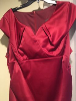 Burgundy dress