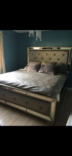 King Bed Frame + Mattress
