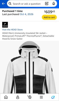 XXL HEAD Men's Immensity Insulated Ski Jacket