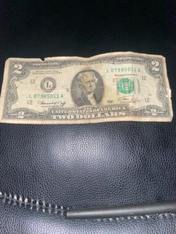2 dollar bill