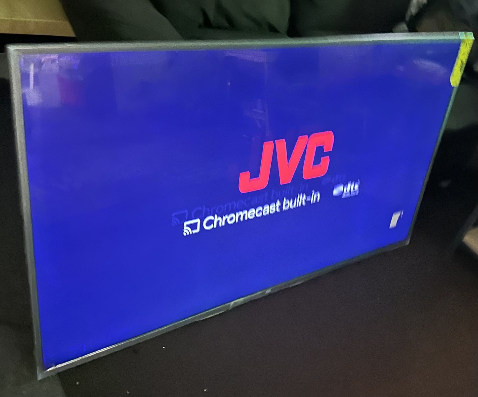 JVC 55" Class 4K Ultra HD Smart LED TV with Built-in Chromecast + TV Stand Bundle