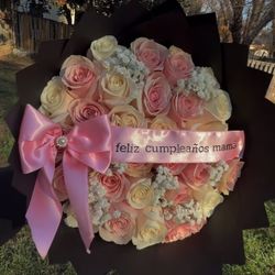 Pink and white bouquet